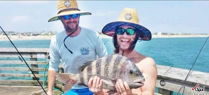 شکار ماهی با دندان های انسانی + عکس