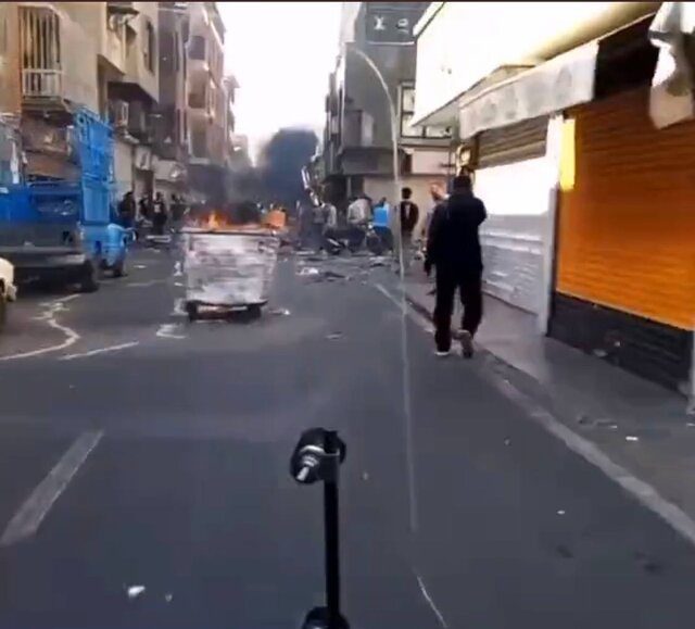 فضای خیابان مرکزی تهران در چهلمین روز درگذشت مهسا امینی ملتهب بود