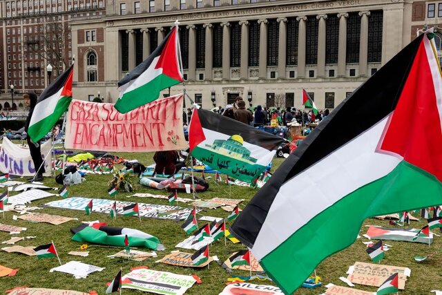 حمایت از غزه در دانشگاه‌های آمریکا به روایت تصویر