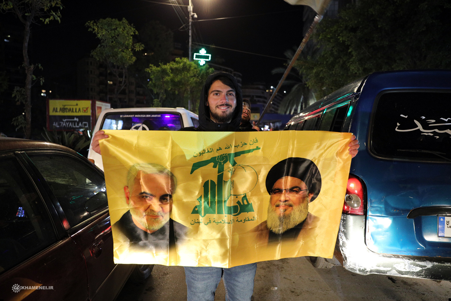 عکس/در بیروت بارانی، شب عاشوراست امشب