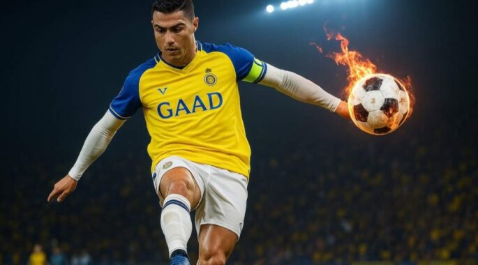 شوت قدرتی رونالدو با سرعت ۱۴۸ کیلومتر! +فیلم