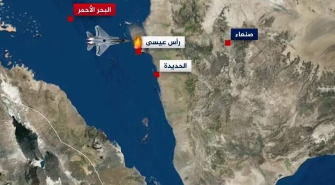 خسارت دیدن نفتکش ترکیه در حمله آمریکا به بندر نفتی یمن