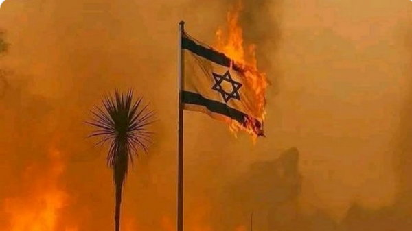 پرچم اسرائیل در آتش؛ تصویری که دل کاربران را خنک کرد!