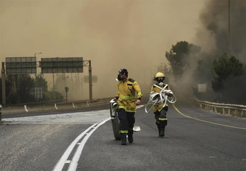 طعم تلخ آتش به کام جشن‌های صهیونیست‌ها؛ تخلیه ۱۰هزار نفر