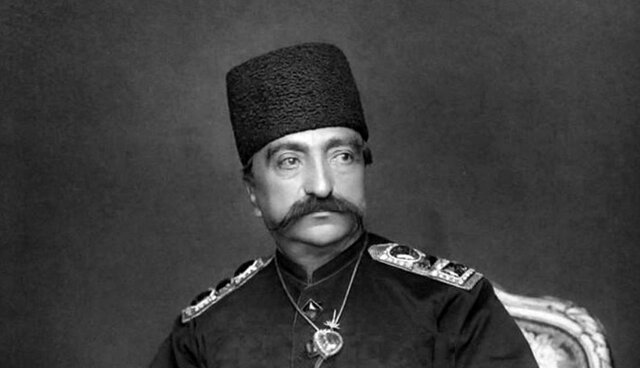 عکس/نقاشی زیبای ناصرالدین شاه از دخترش