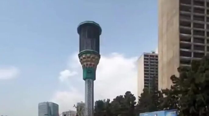 فیلم/ نصب بلندگوهای آژیر وضعیت قرمز در سراسر تهران