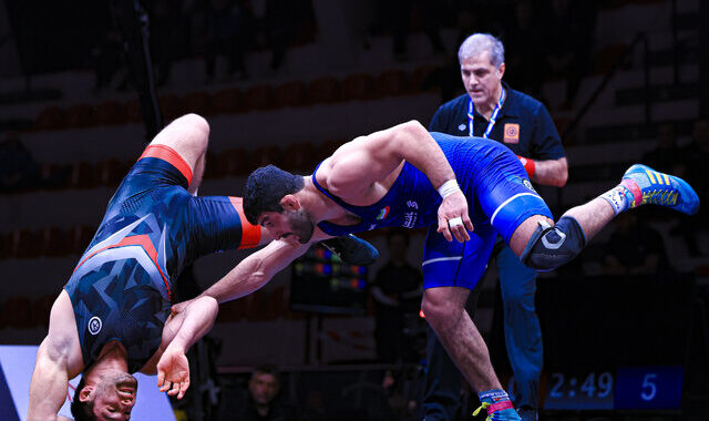 درخشش کشتی‌گیران ایران در روز نخست جهانی زاگرب | قاسم‌پور و محمدنژاد مقتدرانه بردند