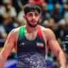 کشتی محمدهادی ساروی در فینال وزن ۹۷ کیلوگرم کشتی فرنگی قهرمانی جهان ۲۰۲۵