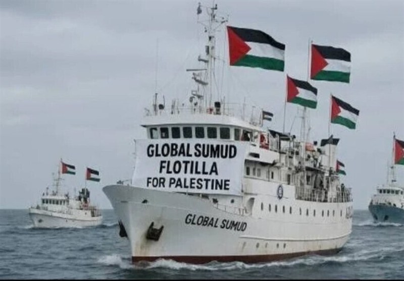 ناوگان شکست حصر غزه در محدوده پرخطر: سلامت ما در گرو مراقبت دنیاست